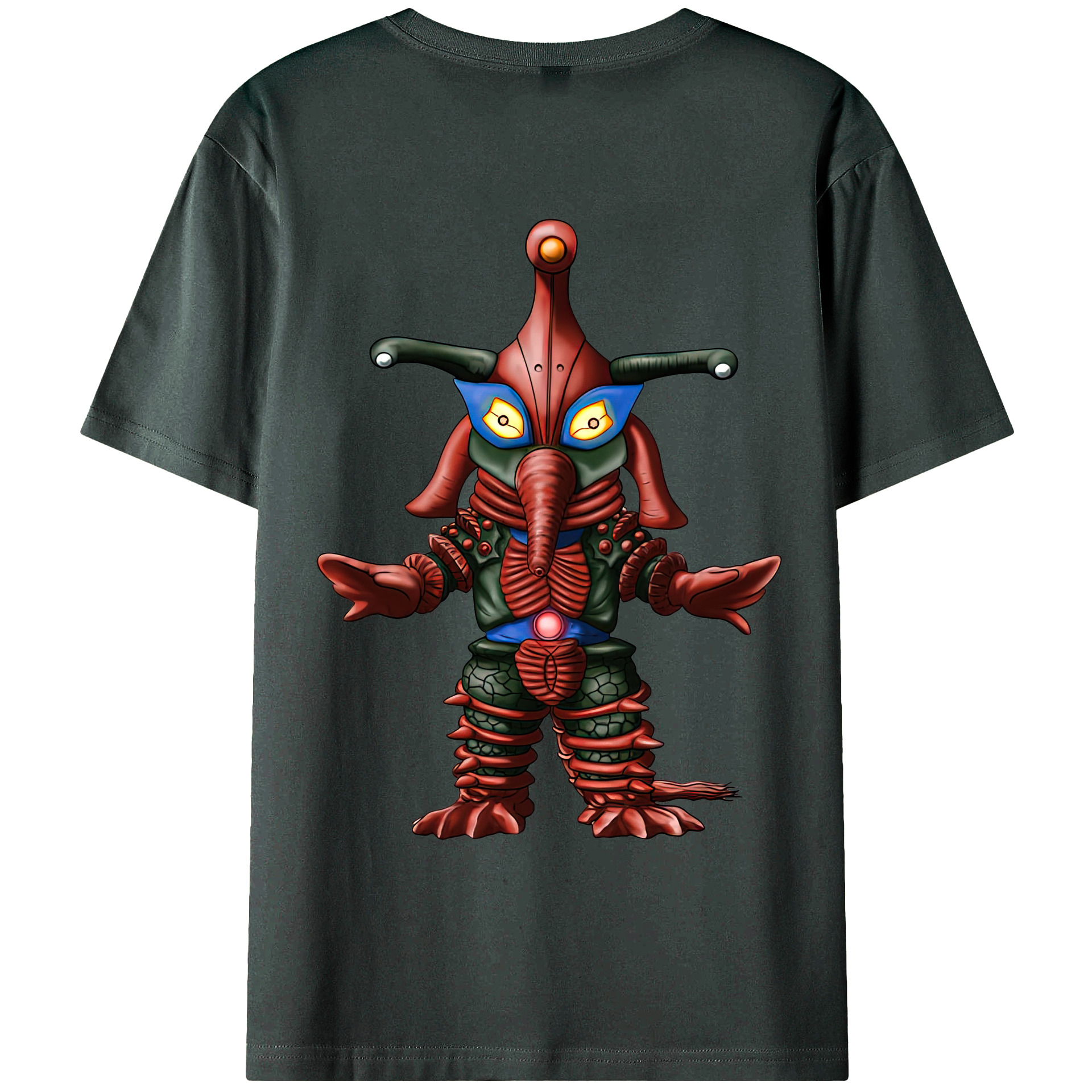 （画像用） ウルトラマン Ultraman 綿100％ メンズ半袖Tシャツ（バックプリント） 通気性